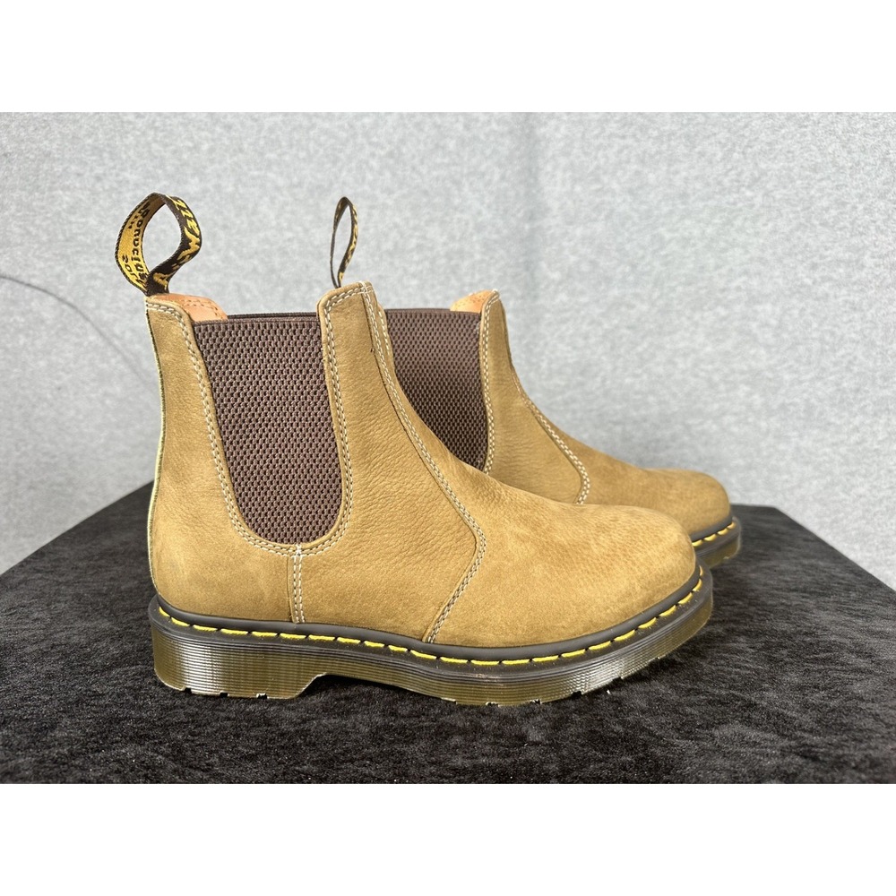Dr Martens 2976 Crazy Horse Chelsea Boots Brown Leather Mens 8 Womens 9 EU 41